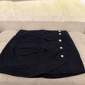 Forever 21 Black Skirt with Button Accents